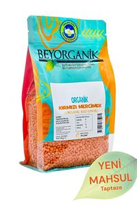 Organik Kırmızı Mercimek 500gr (PESTİSİT VE AFLATOKSİN ANALİZLİ) ürün fotoğrafı