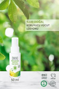 %100 Doğal Koruyucu Vücut Losyonu Sprey Yenidoğan Bebek Çocuk Için Limon Okaliptus Vegan 50 ml ürün fotoğrafı