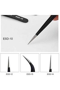 Hassas Elektronik Cımbız Seti Antistatik Çelik Tweezer Set ürün fotoğrafı