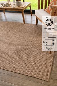 Rusticana 3101 Naturel Jüt Halı Modern Örme Kilim ürün fotoğrafı