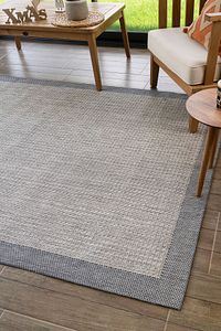 Konfor Sisalux 3092 Gri Jüt Tabanlı Modern Dokuma Kilim Sisal Hasır Halı ürün fotoğrafı
