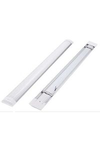 10'lu Paket 120 Cm 40 Watt Çift Sıra Ledli Led Bant Armatür 6500 Kelvin Beyaz Renk ürün fotoğrafı