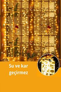 3x3 Metre 8 Fonksiyonlu 300 Ledli Perde Led Işık-uzaktan Kumandalı ürün fotoğrafı