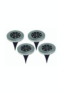 4'lü 3w Solar Güneş Enerjili Kazıklı Çim & Bahçe Aydınlatma, Ip65,paslanmaz Inox,günışığı Işık Rengi ürün fotoğrafı