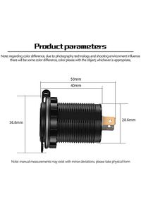 Ch-30 Hızlı Şarj Qc 3.0 Su Geçirmez Usb Araç Şarj Soketi Çift Usb ürün fotoğrafı