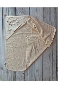 Organik Bebek Havlusu 80x80 Cm Kese Hediyeli ürün fotoğrafı