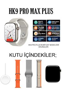 Watch 9 Hk9 Pro Max Plus Son Sürüm Gen4 Yapay Zeka Destekli Sahtesi Çıkmış Dikkat Edin! ürün fotoğrafı