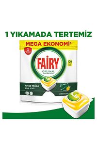 Hepsi Bir Arada Bulaşık Makinesi Kapsülü Limon Kokulu 100 Yıkama ürün fotoğrafı