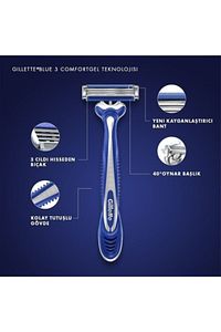 Blue 3 Comfort Tıraş Bıçağı 9 + 3 ürün fotoğrafı