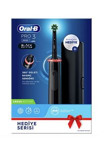 Pro 3500 Şarj Edilebilir Diş Fırçası Siyah + Başlık ürün fotoğrafı
