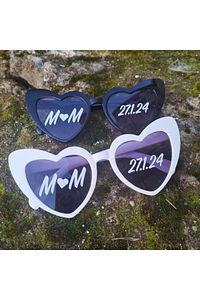Kalpli Gözlük Dahil Gözlük Camı Için Sticker Gelin Damat Gözlüğü Gözlük Sticker ürün fotoğrafı