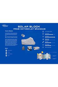 125-150 cc Arka çantasız Scooterlar Gri Renk M Beden Uyumlu SolarBlock  Motosiklet Brandası Örtüsü ürün fotoğrafı