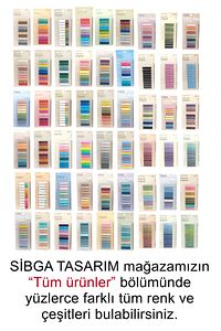 Şeffaf Renkli Postit Post-it Post It. Kitap Ayracı Ayraç Postit Sticker Not Kağıdı 200 Yaprak ürün fotoğrafı