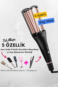 Wag Maşa 4 Ayarlı Siyah Renk (19MM/25MM/28MM/32MM AYARLANABİLİR ÖZELLİKLİ) ürün fotoğrafı