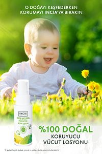 %100 Doğal Koruyucu Vücut Losyonu Sprey Yenidoğan Bebek Çocuk Için Limon Okaliptus Vegan 50 ml ürün fotoğrafı