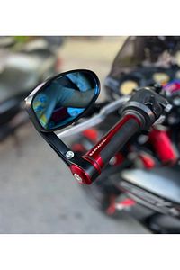 Gidon Aynası Kırmızı Yan Ayna Tüm Motorlara Uyumlu ürün fotoğrafı
