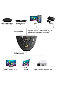 2151 4k Hdmi Switch Çoklayıcı Çoğaltıcı 3 Port Ultra Hd ürün fotoğrafı