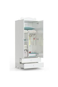 Bdlp 058 Babysun 2 Kapılı 2 Çekmeceli Dolap Beyaz ürün fotoğrafı