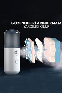 Yüz Nemlendirme Cihazı- Taşınabilir Mini Soğuk Buhar Yüz Nemlendirici Nano Sprey ürün fotoğrafı