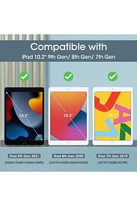 İpad 7. 8. 9. Nesil 10.2" Kılıf Katlanır Kalemlikli Standlı Uyku Modlu Akıllı Kapak ürün fotoğrafı