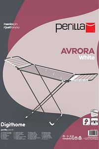 Avrora White Kurutmalık Kalın Telli Kanatlı Çamaşır Kurutma Askısı Beyaz - Kmu17009-19 ürün fotoğrafı
