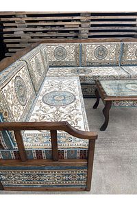 Hanzade Açık Turkuaz Şark Köşesi - 230x250cm L Köşe Takımı (1SEHPA 4KOLÇAK DAHİL) ürün fotoğrafı