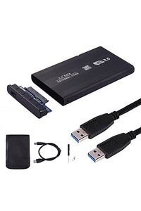 2126s 2.5 Inç Usb 3.0 Sata Harddisk Hdd Kutusu 5 Gbps Kılıf - Siyah Aluminyum Ssd ürün fotoğrafı
