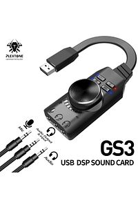 3185 Usb Ses Kartı Harici 7.1 Uyumlu Dönüştürücü Plextone Gs3 Pubg Lol Mikrofon Destekli ürün fotoğrafı
