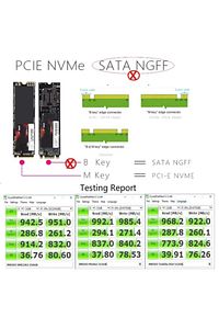 3003 Usb 3.1 Type C To Pci-e Express Nvme Ssd M.2 M-key Hard Disk Kutusu ürün fotoğrafı