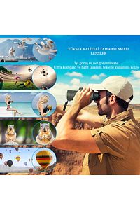 80x100 Hd Zoom Tek Göz Monoküler Teleskop Taşınabilir Dürbün Uzun Menzilli Avcılık Spor Kamp ürün fotoğrafı