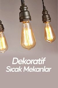 Dekoratif Retro Rustik Ampül E27 Standart Duy 220v Ev Cafe Aplik Abajur Tavan Ampülü ürün fotoğrafı