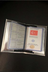 Taşlı Ruhsat Kılıfı Parlak Kristal Ruhsat Kabı ürün fotoğrafı