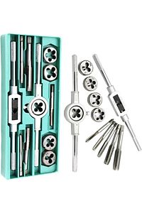 12 Parça Klavuz Pafta Seti Metrik Set M6-m12 Arası 12li Takım Full Set. ürün fotoğrafı
