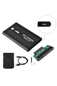 2126s 2.5 Inç Usb 3.0 Sata Harddisk Hdd Kutusu 5 Gbps Kılıf - Siyah Aluminyum Ssd ürün fotoğrafı