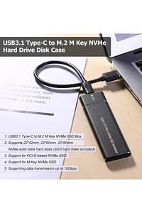 3003 Usb 3.1 Type C To Pci-e Express Nvme Ssd M.2 M-key Hard Disk Kutusu ürün fotoğrafı