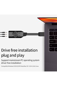 3185 Usb Ses Kartı Harici 7.1 Uyumlu Dönüştürücü Plextone Gs3 Pubg Lol Mikrofon Destekli ürün fotoğrafı