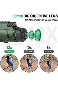 80x100 Hd Zoom Tek Göz Monoküler Teleskop Taşınabilir Dürbün Uzun Menzilli Avcılık Spor Kamp ürün fotoğrafı