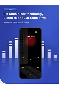 Bluetooth Lu Mp3-mp4 Çalar Ses Kayıt Fm Radyolu Şarjlı Mp4 Player Dahili Hoparlör 8gb Hafızalı ürün fotoğrafı