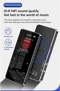 Bluetooth Lu Mp3-mp4 Çalar Ses Kayıt Fm Radyolu Şarjlı Mp4 Player Dahili Hoparlör 8gb Hafızalı ürün fotoğrafı
