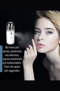 Yüz Nemlendirme Cihazı- Taşınabilir Mini Soğuk Buhar Yüz Nemlendirici Nano Sprey ürün fotoğrafı