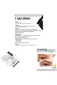 Eyebrow Tint Vegan Kaş Boyası Seti 1 Saf Siyah ürün fotoğrafı