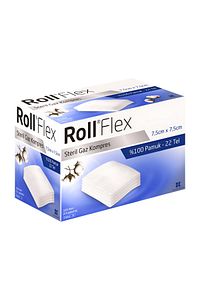 Flex Steril Gaz Kompresi 100 Lü ( 7,5 Cm X 7,5 Cm 5 Li Pakette ) ürün fotoğrafı
