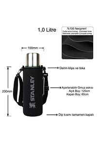 Omuz Askılı Neopren Termos Kılıfı - 1.0 Lt Adventure (KULPSUZ) ürün fotoğrafı