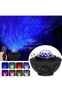 Yıldızlı Projeksiyon Tavan Bulutsu Galaxy Lazer Işıklı Disko Topu Bluetooth Hoparlör Parti Led Lamba ürün fotoğrafı