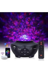 Yıldızlı Projeksiyon Tavan Bulutsu Galaxy Lazer Işıklı Disko Topu Bluetooth Hoparlör Parti Led Lamba ürün fotoğrafı