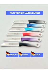 6 Adet Karışık Tırtıklı Meyve Ve Sebze Bıçağı ürün fotoğrafı