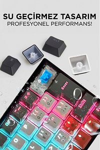Tk-06 Siyah Mekanik Blue Switch Rgb Işıklı Kablolu Q Klavye ürün fotoğrafı