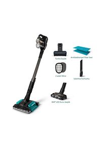 Speedpro Max Aqua Plus Kablosuz Dikey Süpürge, Aqua Başlık, Led Başlık,  XC8349/01 ürün fotoğrafı