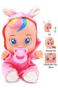 Mavi Beyaz Ve Pembe Renk Ağlayan Ve Konuşan Et Bebek ürün fotoğrafı
