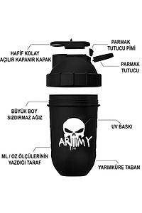 Protein Shaker Karıştırıcı Sporcu Shaker Antreman Shaker 500 ml Sporcu Suluğu Suluk Futbolcu Suluğu ürün fotoğrafı
